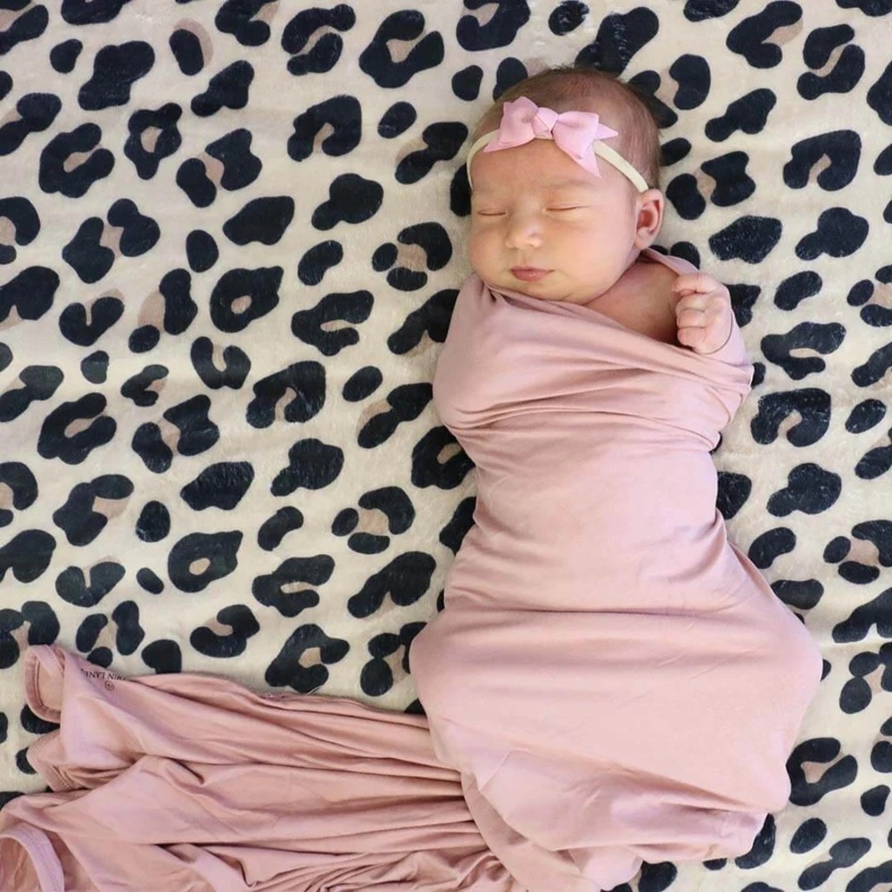 Caden Lane Mauve Baby Blanket